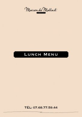 Lunch Menu